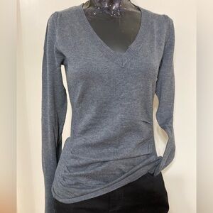 Gray V-Neck Long Sleeve Sweater
Item# TSsw54